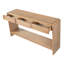 Console de style Mid-Century Lanza avec 3 tiroirs et tablette inférieure-120658857
