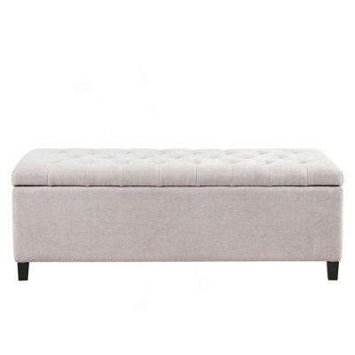Tufted Top Soft Close Storage Bench, End Of Bed Bench