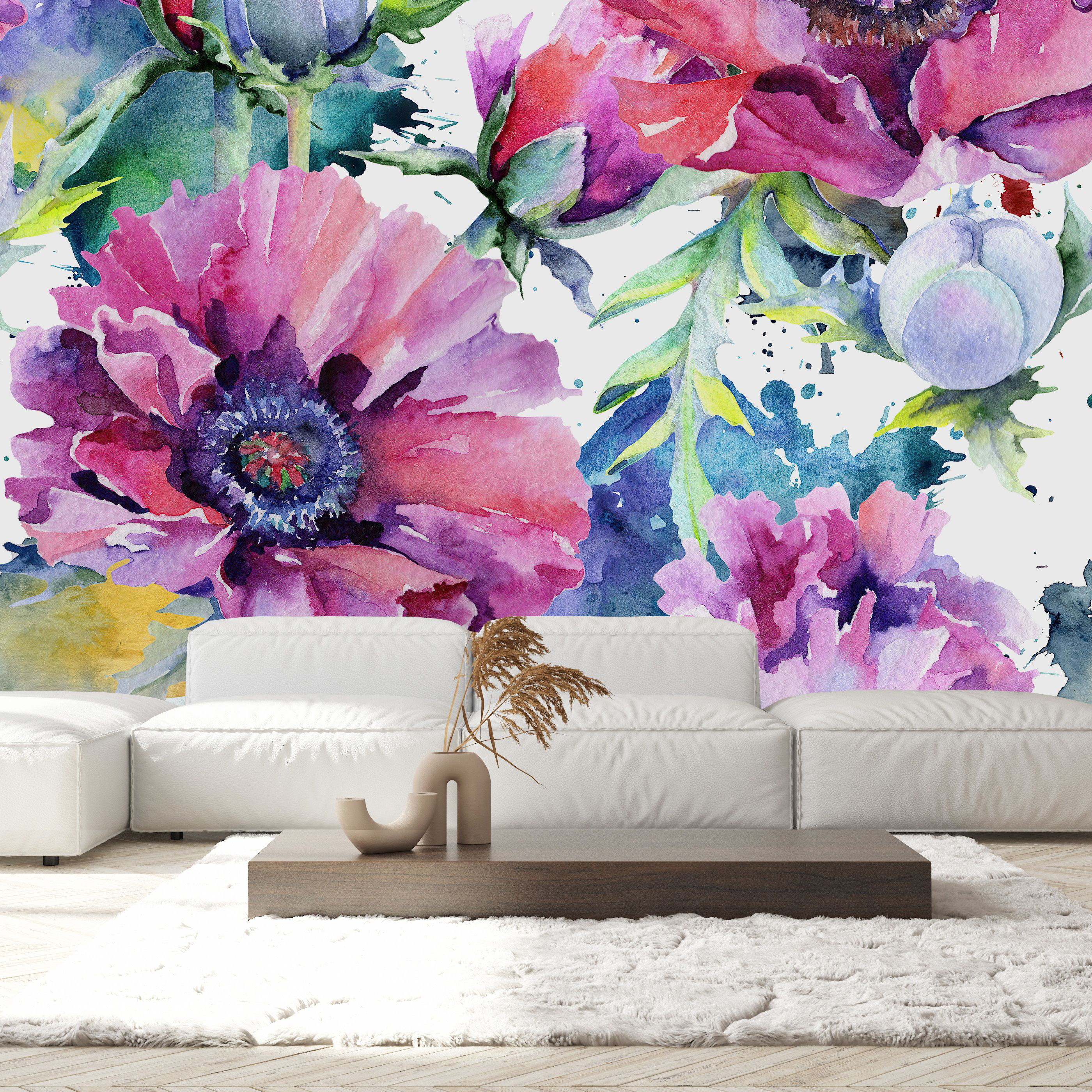 Red Barrel Studio® Floral Wall Mural | Wayfair