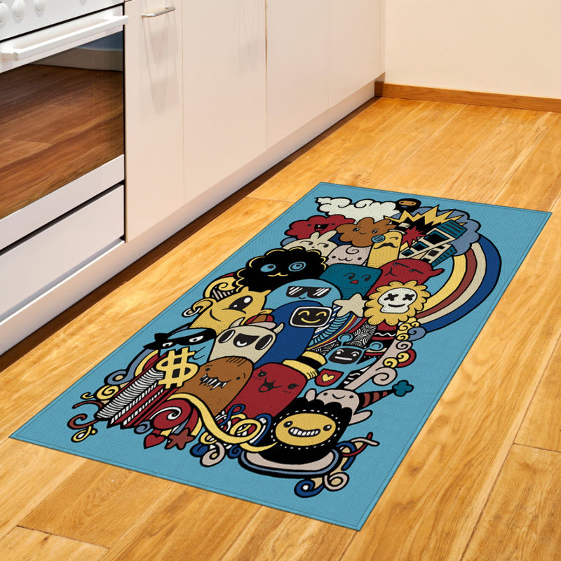 Indie High Density Long Fiber Poly Threads Decorative Area Rug Carpet, Rectangle 2'7" x 5'