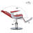 26.7" Wide Vegan Leather Heavy Duty Metal Manual Ergonomic Recliner Barber Chair-1645057497