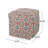 Amelia Handcrafted Fabric Pouf, Multicolored