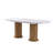 Modern Extendable Dining Table, White, 70.9 x 30.3 x 35.4 inches (Extended: 85.0 inches) | 100% Melamine Coated Particle Board, Thickness: 0.7 inches | Durable Plastic Legs, Stylish & Functional for Family Gatherings-1228462577