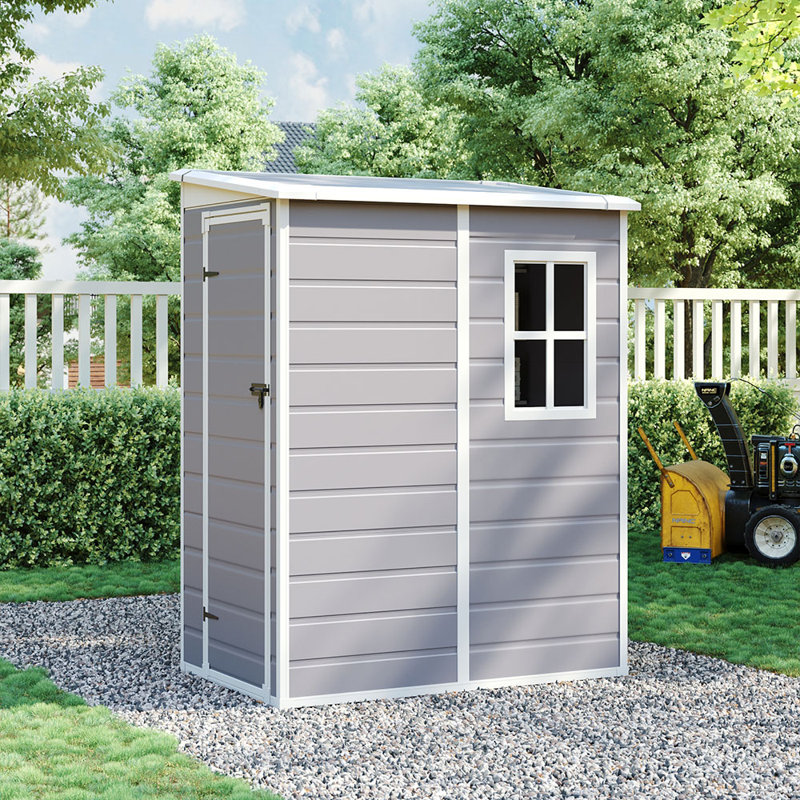 PP Plastic Tool Shed – Grey