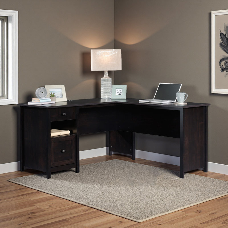 Bureau en L, Noir