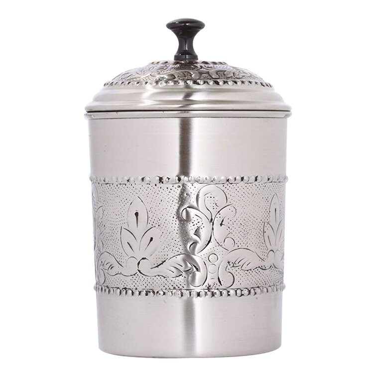 Embossed 3 Piece Kitchen Canister Set