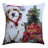 Pom-poms Cotton Blend Throw Pillow