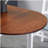55-inch solid wood kitchen dining table, suitable for small space folding dining table, folding dining table, brown
