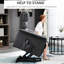 Fauteuil inclinable électrique pour personnes âgées gris - rembourrage épais, télécommande, fauteuil de rangement à poches latérales, poches de salon