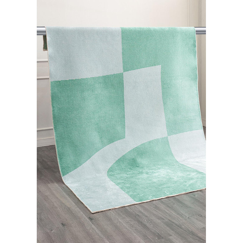 Modern Abstract Area Rug, Rectangle 7'10" x 9'10"