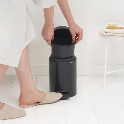 Brabantia NewIcon Step On Trash Can, 0.8 Gallon (3 Litre)