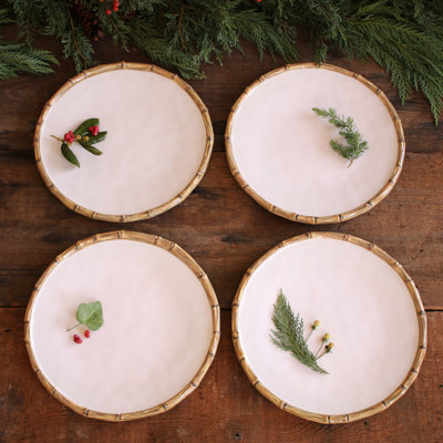 Vida Melamine Bamboo Dinner Plate