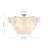 Bannasch 4-Light Layered Handmade Glass Semi-Flush Mount-2085445371-2085445370