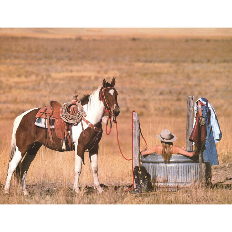 Cowgirl in Heaven, H 18 po x l 24 po