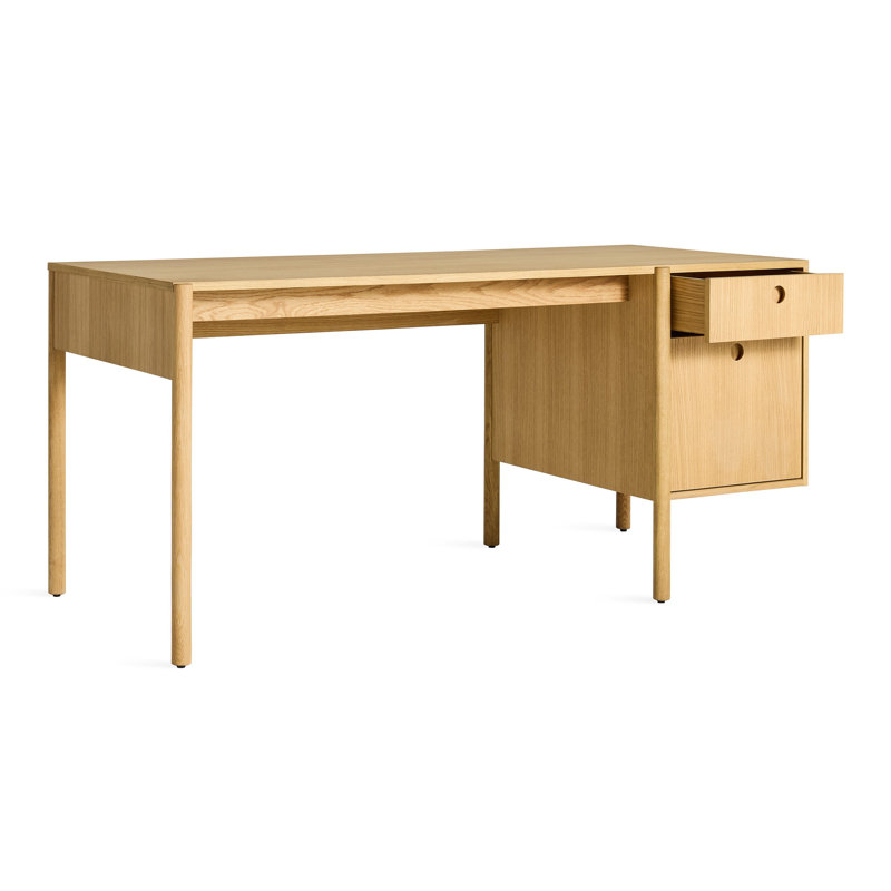 Cursive Desk, White Oak
