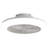 18 Inch Enclosed Ceiling Fan With Light And Remote, Flush Mount Bladeless Modern Low Profile Ceiling Fan For Bedroom Kitchen Dining Room