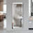 64 Inch X 21 Inch Full-Length Vertical Mirror With LED Light, Illuminated Floor Mirror With Bracket, Dimming Wall Mirror With Full-Length Aluminum Alloy Thin Frame, Black