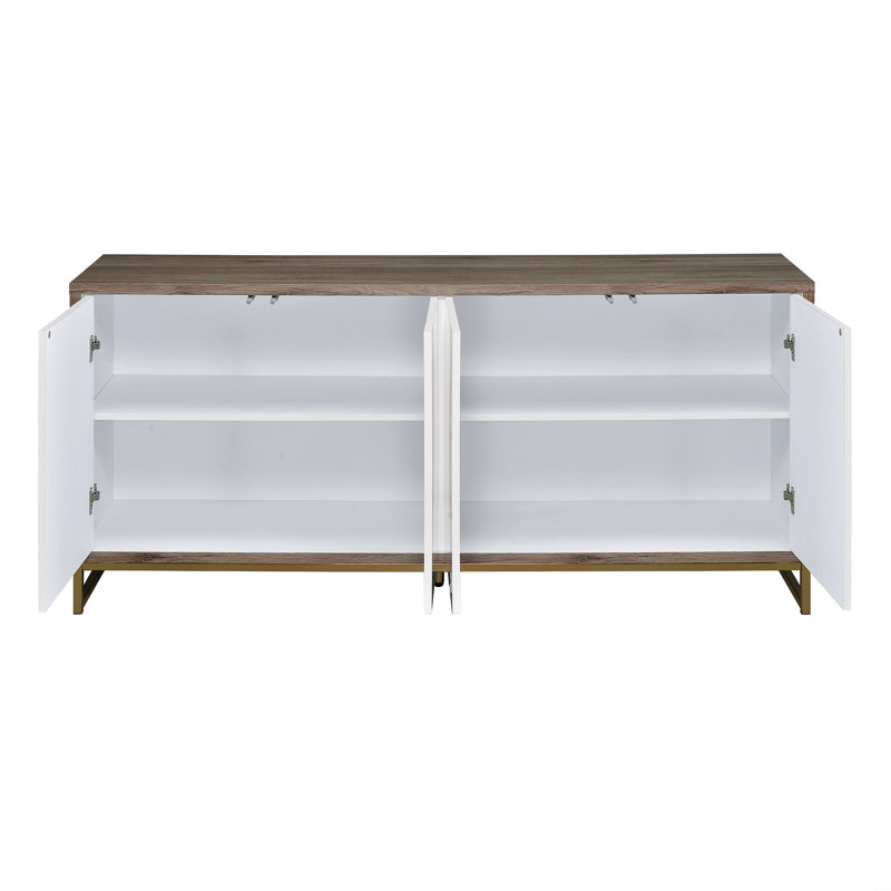 Marble Paint Console Cabinet