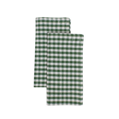 Olive Gingham Napkin