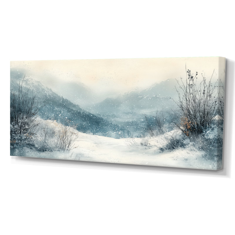 «White Grey Nolan II - White Serene», reproduction d'art sur toile encadrée, H 12 po x l 20 po, Toile tendue