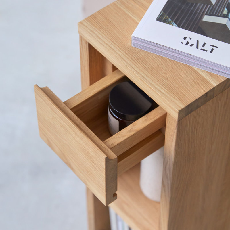Eden 20cm W Solid Wood Bedside Table