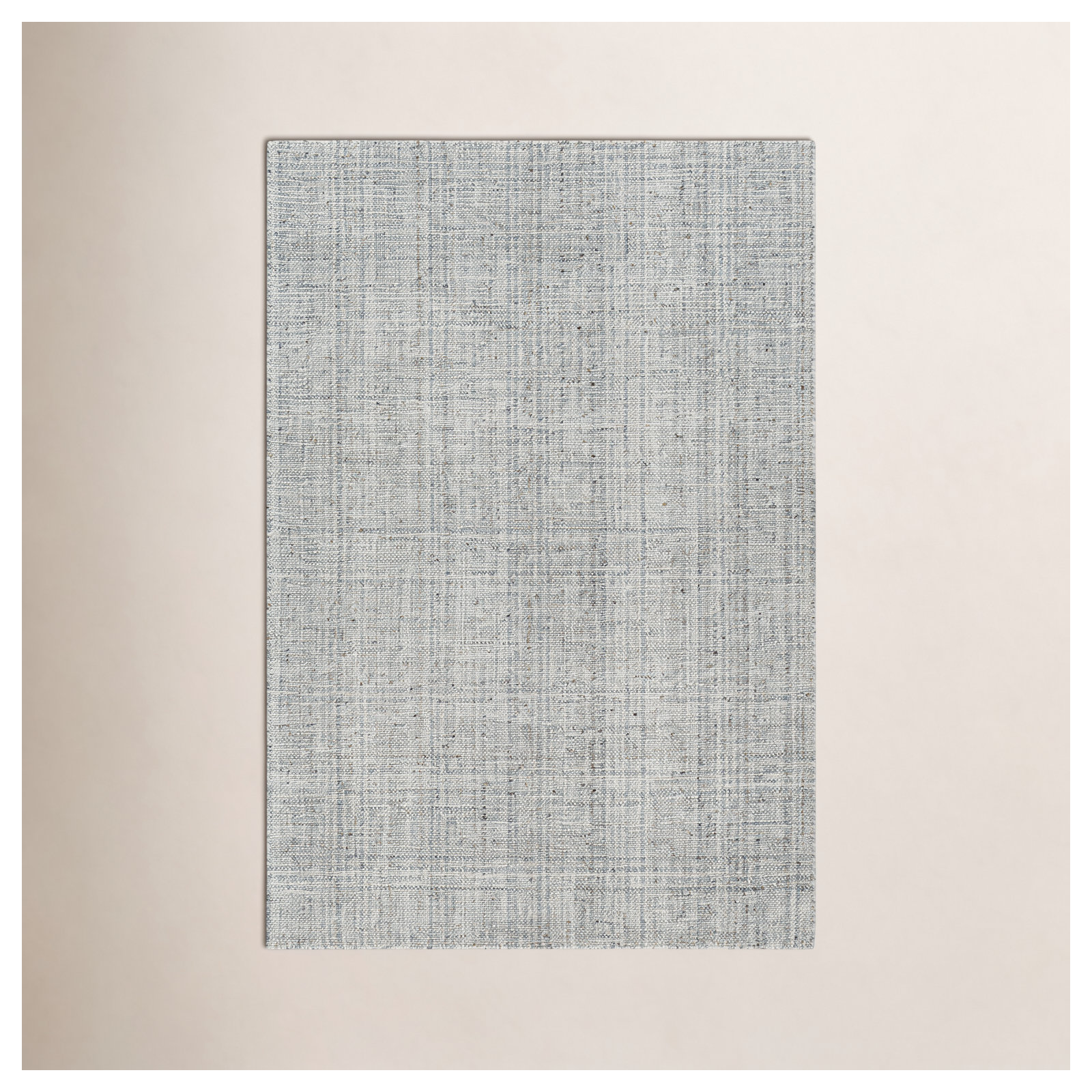 Jerrika Handmade Recycled P.E.T White Indoor/Outdoor Rug, Rectangle 2' x 3'