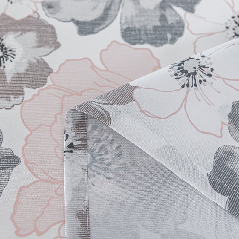 Rideau transparent en polyester , Rose