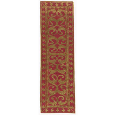 Sernangpa Hand-Knotted Area Rug in Red