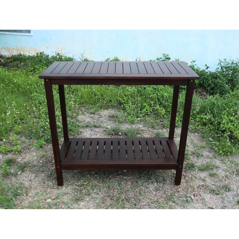 Jardin, balcon, bureau de garage - couleur brun riche et bois fonctionnel pour poste de travail