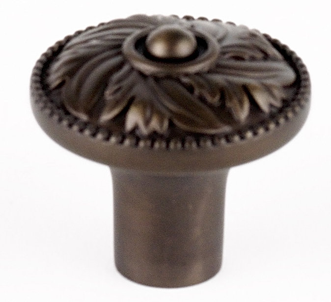 Poignée champignon hickory, Bronze chocolat, H 1,25 po x l 1,25 po x P 1,25 po