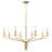 Alexander 8-Light Brushed Gold Chandelier