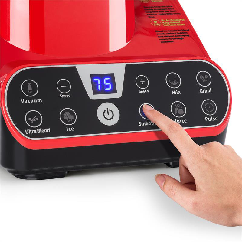 Klarstein 6 Speed 1500ml Countertop Blender, Red