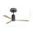 53" Flush Mount LED Ceiling Fan with Remote Control