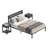 3 Pieces Bedroom Set