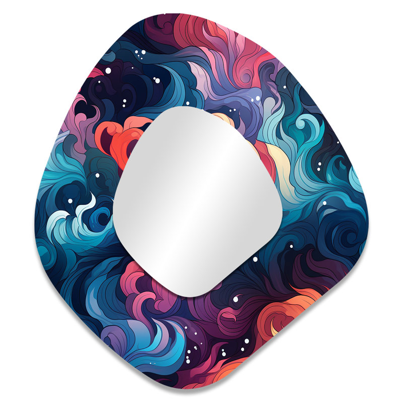 Miroir mural Celestial Concealment Swell I - Abstract, 35 po x 31 po