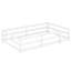 White Pine Twin Floor Bed, Intact Guardrails, No Foundation Required, Ideal For Reading