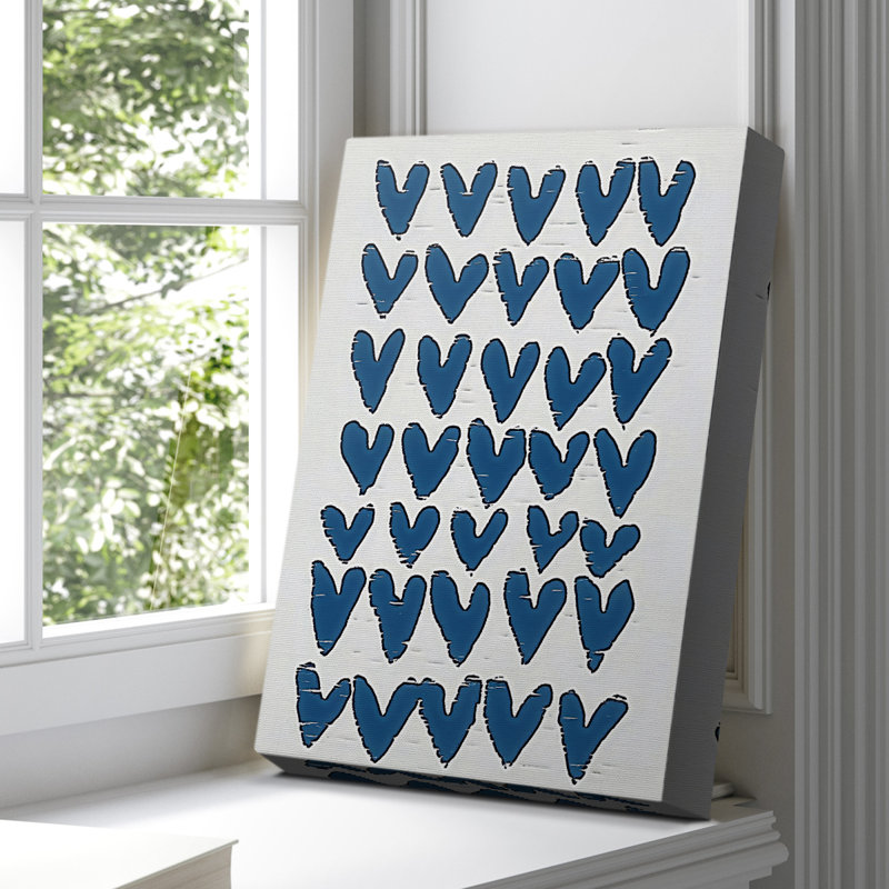 Toile tendue avec châssis abstrait CXCV - prêt à être accroché, H 36 po x l 24 po