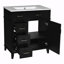 Meuble-lavabo de rangement avec lavabo en céramique-906225386