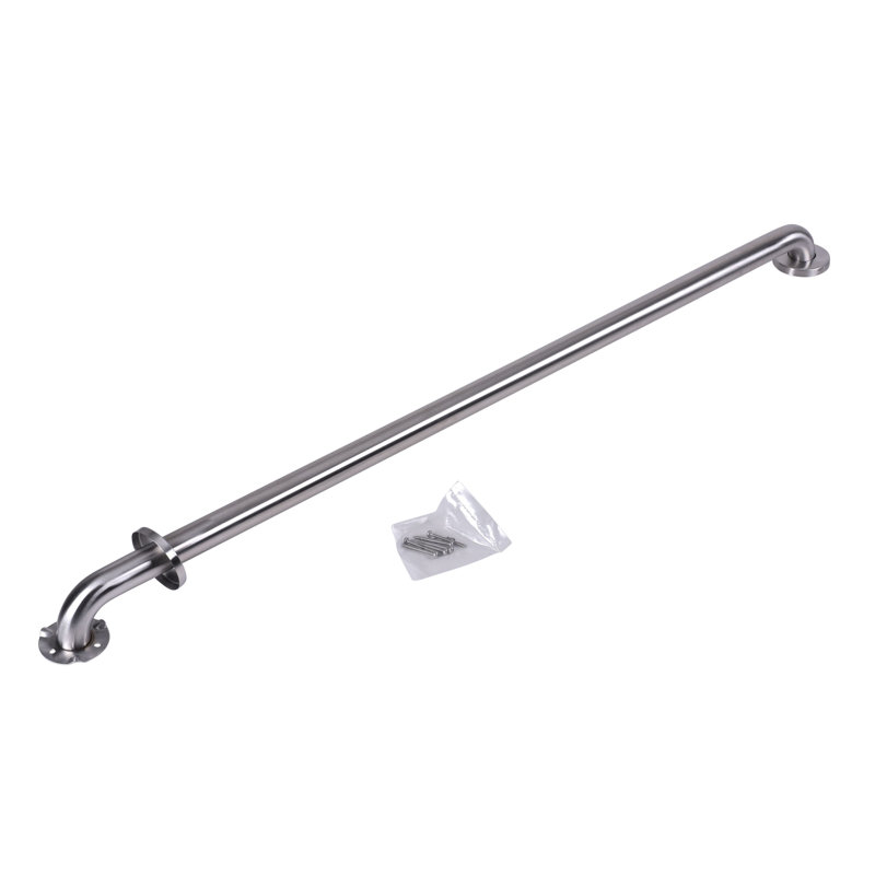Stainless Steel Grab Bar with Concealed Flange, Satin Stainless Steel, 48" W