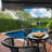 Motorized Retractable Patio Awning- Black Frame-45055528-109247239-63872965