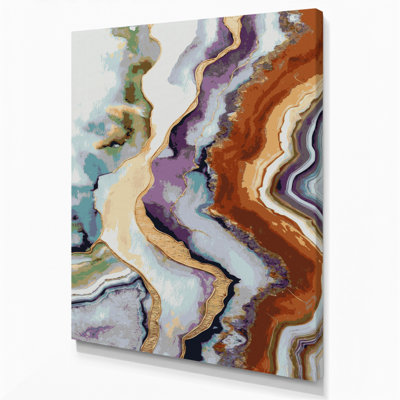 Aquarelle abstraite, art mural gris sur toile 80