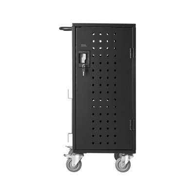 Chariot de charge, station de charge mobile à 16 appareils, écran de 15,6 po ou moins, chariot de charge mobile pour bureau et salle de classe, pour Chromebook, tablette et ordinateur portable