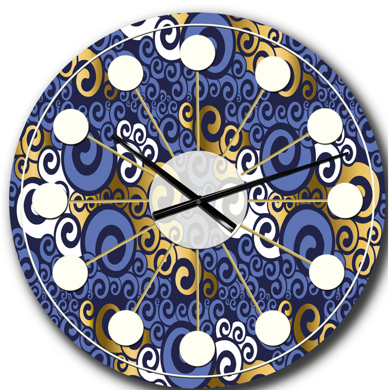 Horloge murale rétro Mid-Century, Grand