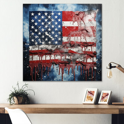 Vintage Liberty American Flag  I - Flag Wall Art