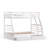Klaus Solid Wood Twin Over Full Bunk Bed, Hanging Nightstand, and Underbed Storage Drawers-1124445340