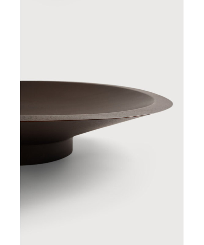 Satellite Handmade Solid Wood Decorative Bowl