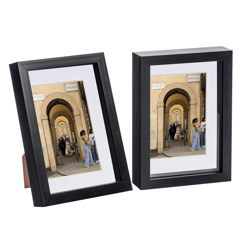 6" x 8" Plastic Box Frame, Black