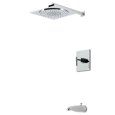 Robinet de baignoire et douche à pression équilibrée à poignée simple Kingston Brass Kingston