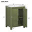 Petit meuble-lavabo de style vintage 24 po avec lavabo en céramique