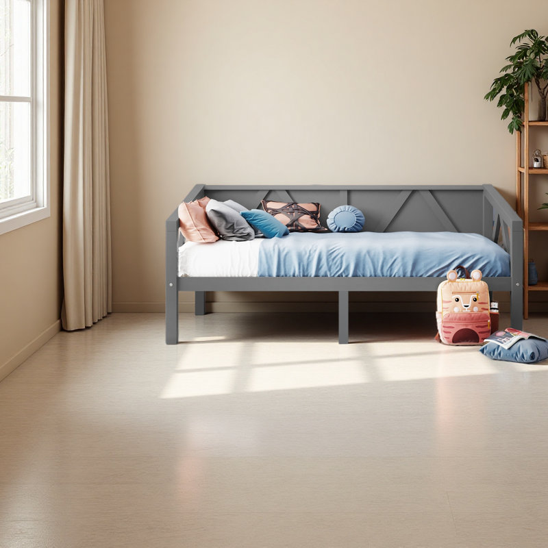 Twin Size Daybed, Gray, Twin